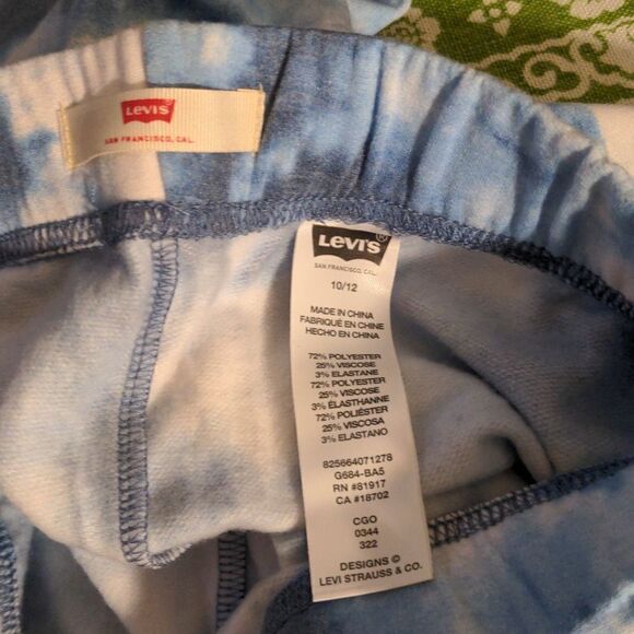 Levi's blue tie dye 2 piece‎ matching sweat suit size 10/12 - Picture 8 of 8